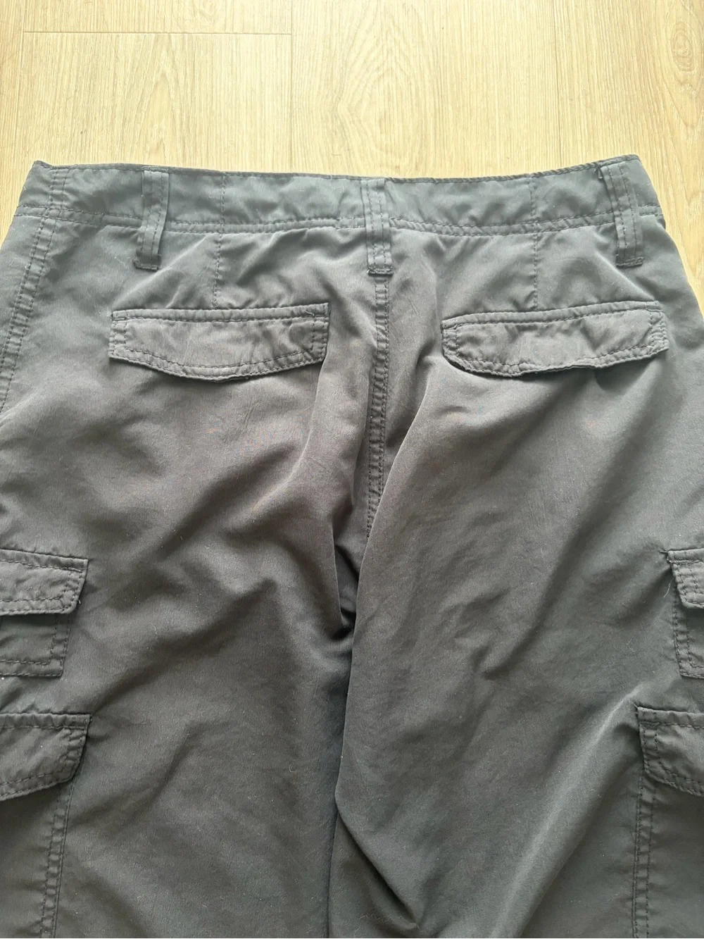 Plugg Black Men's Cargo Shorts with Multiple Pockets